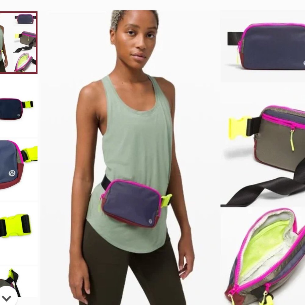 Rare Lululemon Everywhere Belt Bag 1L Colors: Cadet Blue/Army Green/Savannah